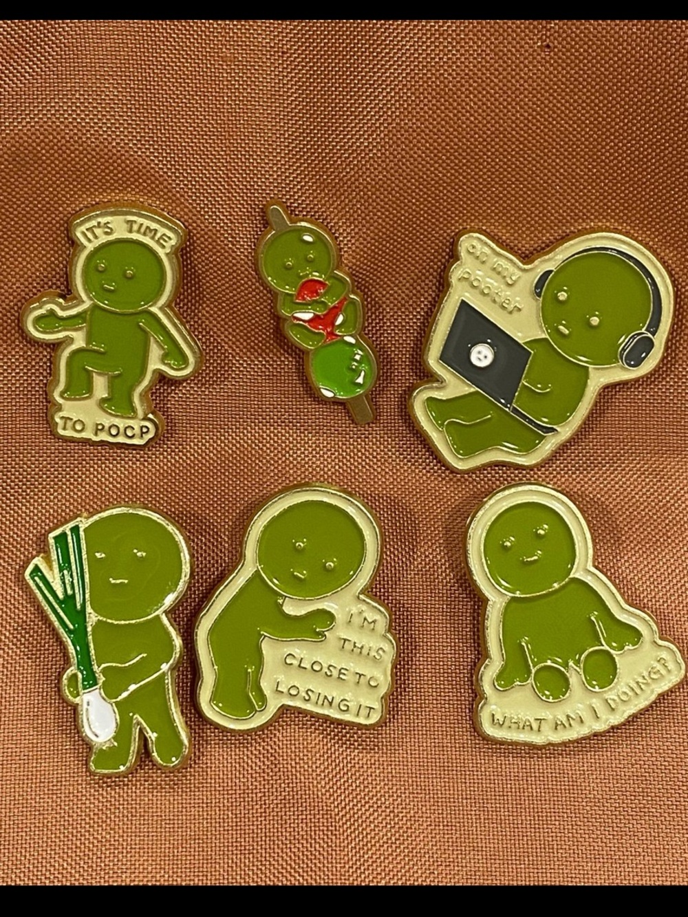 Smiski Enamel pin set of 6